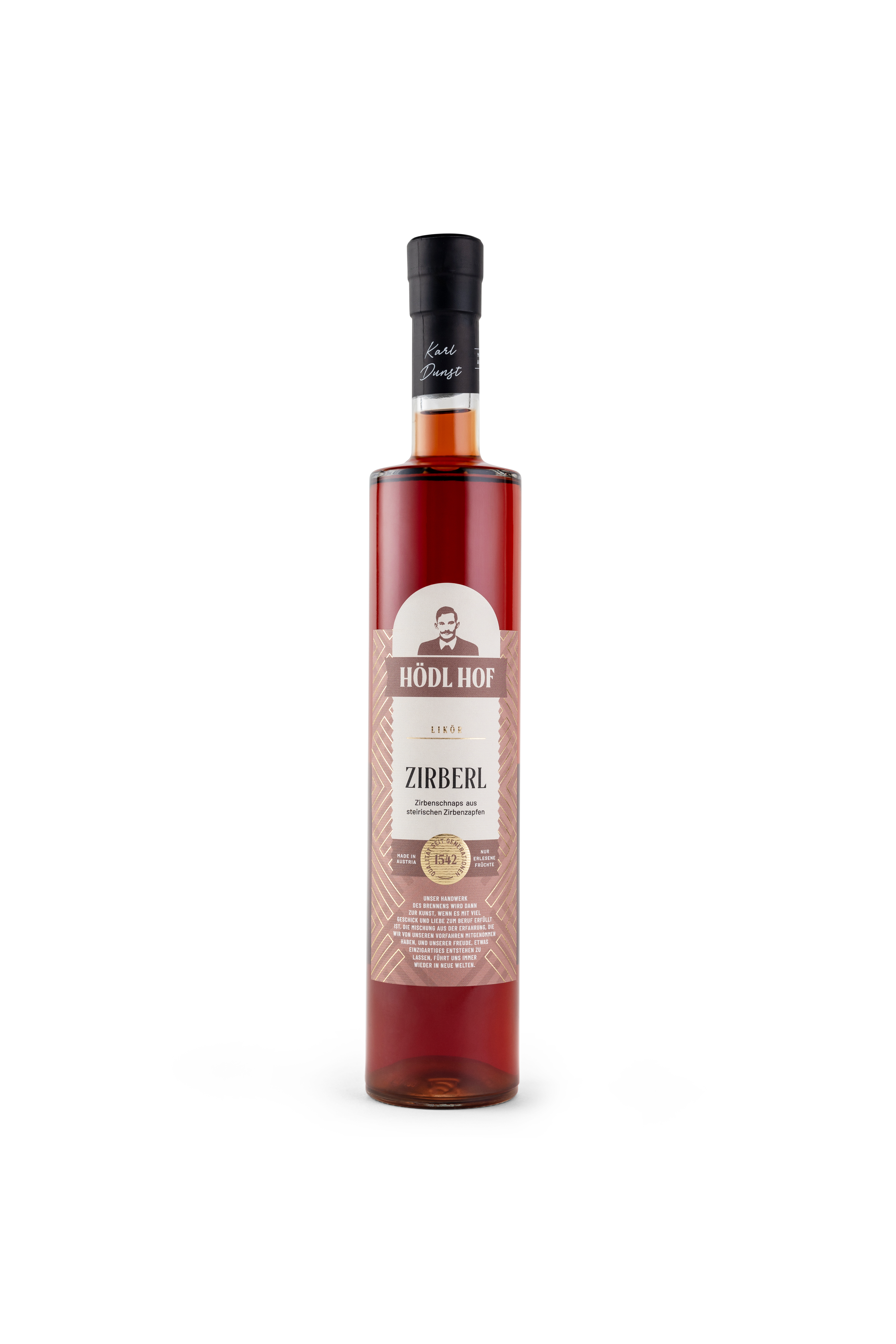 H&ouml;dl Hof Zirberl 0,5l Freisteller